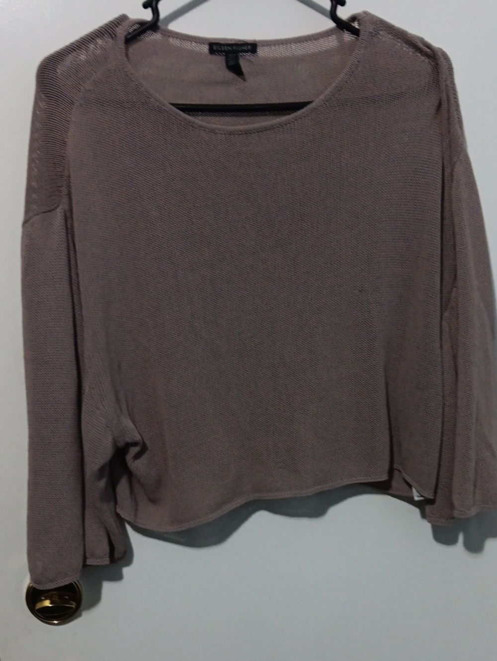 Elevated Boxy Knit Top - Dusty Mauve by Ellen Tracy
